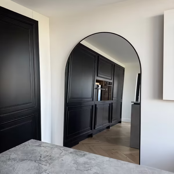 آینه قدی فلزی لیام مشکی 120×200 - تصویر 5