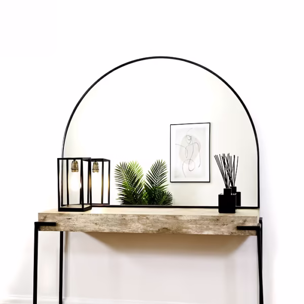 آینه رومیزی فلزی لیام مشکی 120×90 - تصویر 5